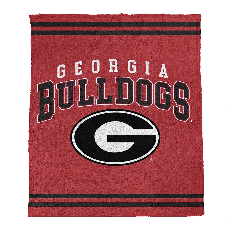 Couverture en tricot pelucheux et confortable Pegasus Georgia Bulldogs 60" x 70"