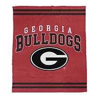 Couverture en tricot pelucheux et confortable Pegasus Georgia Bulldogs 60" x 70"
