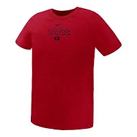 T-shirt Nike Legend Performance rouge des Georgia Bulldogs pour enfant d'âge préscolaire