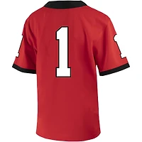 Maillot de football réplique Nike rouge Georgia Bulldogs Untouchable pour enfants d'âge préscolaire