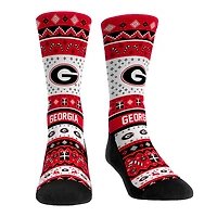 Rock Em Socks Georgia Bulldogs Unisex Holiday 3-Pack Crew