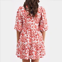 Smith & Quinn Cardinal Georgia Bulldogs Tory Tiered Dress