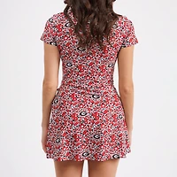 Smith & Quinn Red Georgia Bulldogs Ivy Wrap Dress