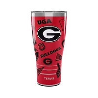 Gobelet Tervis Georgia Bulldogs de 30 oz avec couvercle coulissant