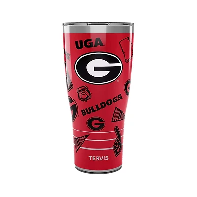 Gobelet Tervis Georgia Bulldogs de 30 oz avec couvercle coulissant
