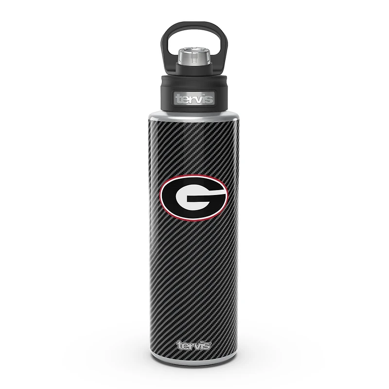 Tervis Géorgie Bulldogs 40oz. Bouteille d'eau à large goulot en fibre de carbone