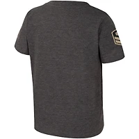 T-shirt de camp d'entraînement d'appréciation militaire pour tout-petits Colosseum Charcoal Alabama Crimson Tide OHT