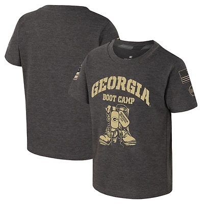 T-shirt de camp d'entraînement d'appréciation militaire pour tout-petits Colosseum Charcoal Alabama Crimson Tide OHT