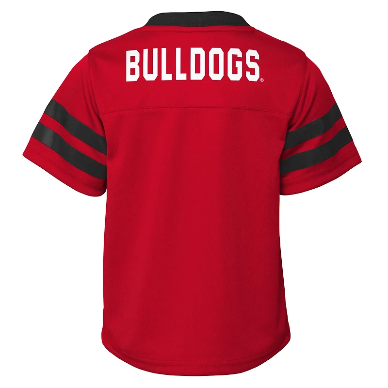 Ensemble haut et pantalon à col en V rouge/noir pour tout-petits Outerstuff Georgia Bulldogs Red Zone