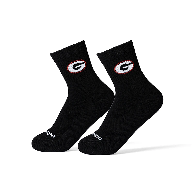Unisex Del Campo White Georgia Bulldogs Quarter-Length Socks