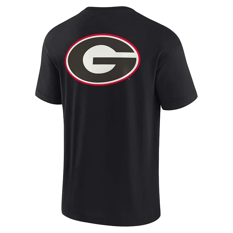 T-shirt unisexe Fanatics Black Georgia Bulldogs Elements super doux à manches courtes