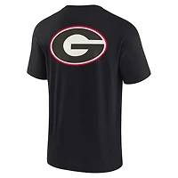 T-shirt unisexe Fanatics Black Georgia Bulldogs Elements super doux à manches courtes