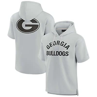 Sweat à capuche unisexe Fanatics Grey Georgia Bulldogs Elements en polaire super douce manches courtes