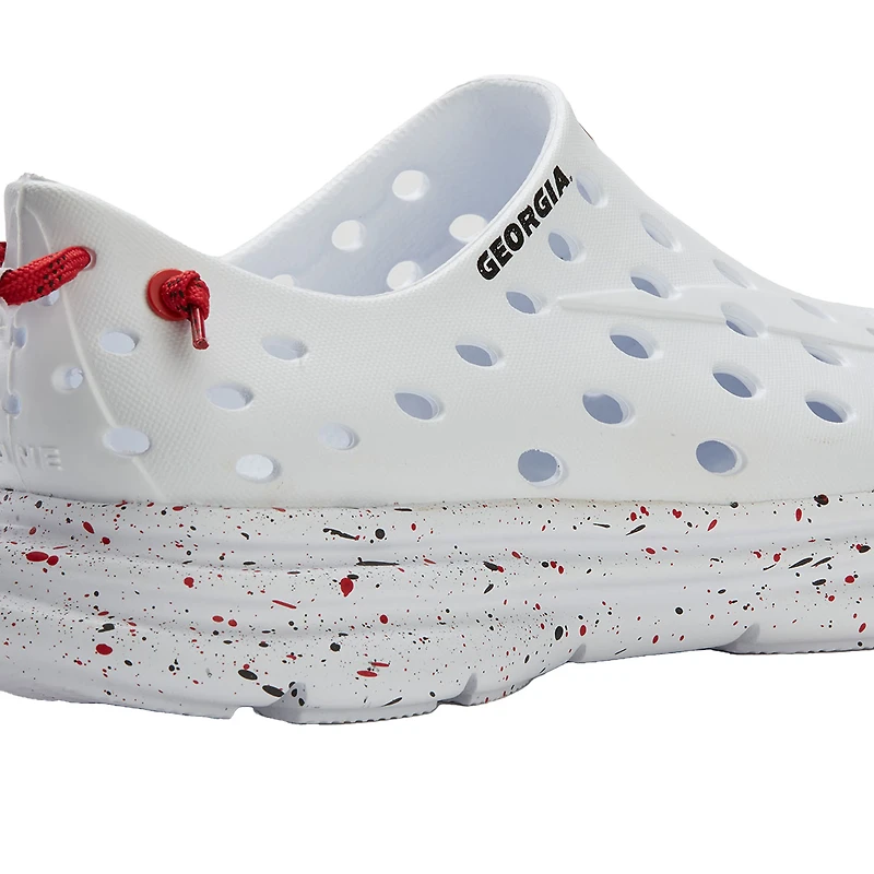 Chaussures unisexes Kane Footwear blanches Georgia Bulldogs Speckle Recovery