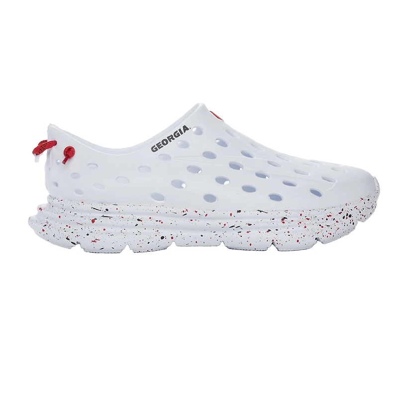 Chaussures unisexes Kane Footwear blanches Georgia Bulldogs Speckle Recovery