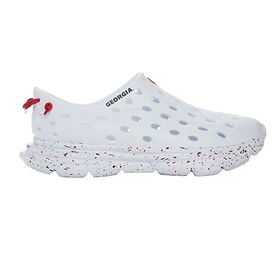Chaussures unisexes Kane Footwear blanches Georgia Bulldogs Speckle Recovery