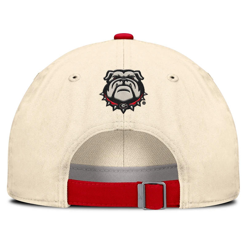 Unisex Nike Natural Georgia Bulldogs 2026 Primetime Natural 2-Tone Club Adjustable Hat