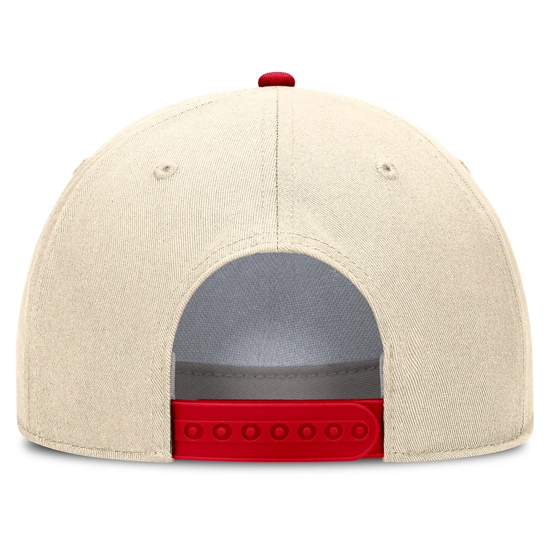 Unisex Nike Natural Georgia Bulldogs 2026 Primetime Natural 5-Panel Rope 2-Tone Rise Hat