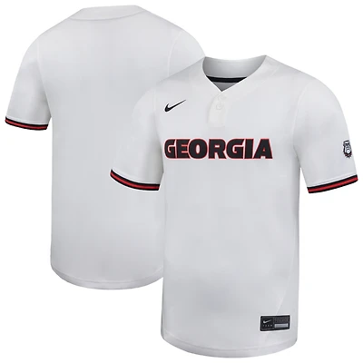 Maillot de softball unisexe Nike blanc Georgia Bulldogs en édition limitée