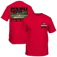 Unisex Red Georgia Bulldogs Feed The Trees Baseball T-Shirt