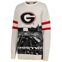 Unisex Uscape Apparel  Cream Georgia Bulldogs Renew Knit Stadium Sweater