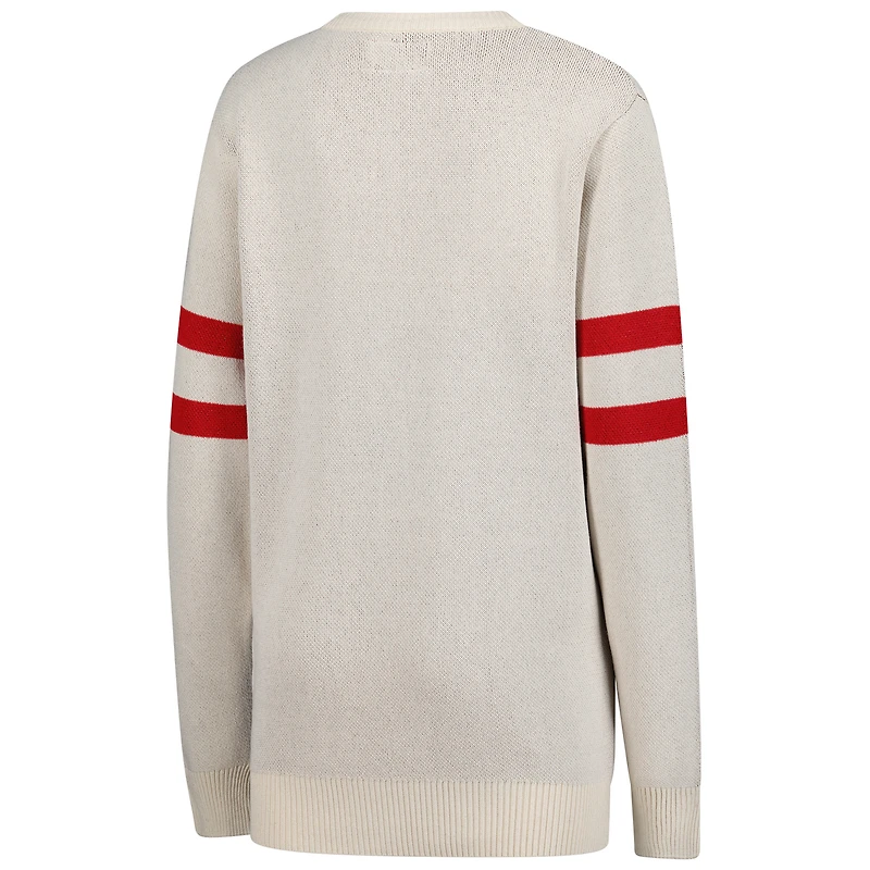 Unisex Uscape Apparel  Cream Georgia Bulldogs Renew Knit Stadium Sweater
