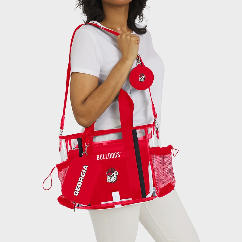 WEAR by Erin Andrews Georgia Bulldogs Clear Stadium Baby Bag