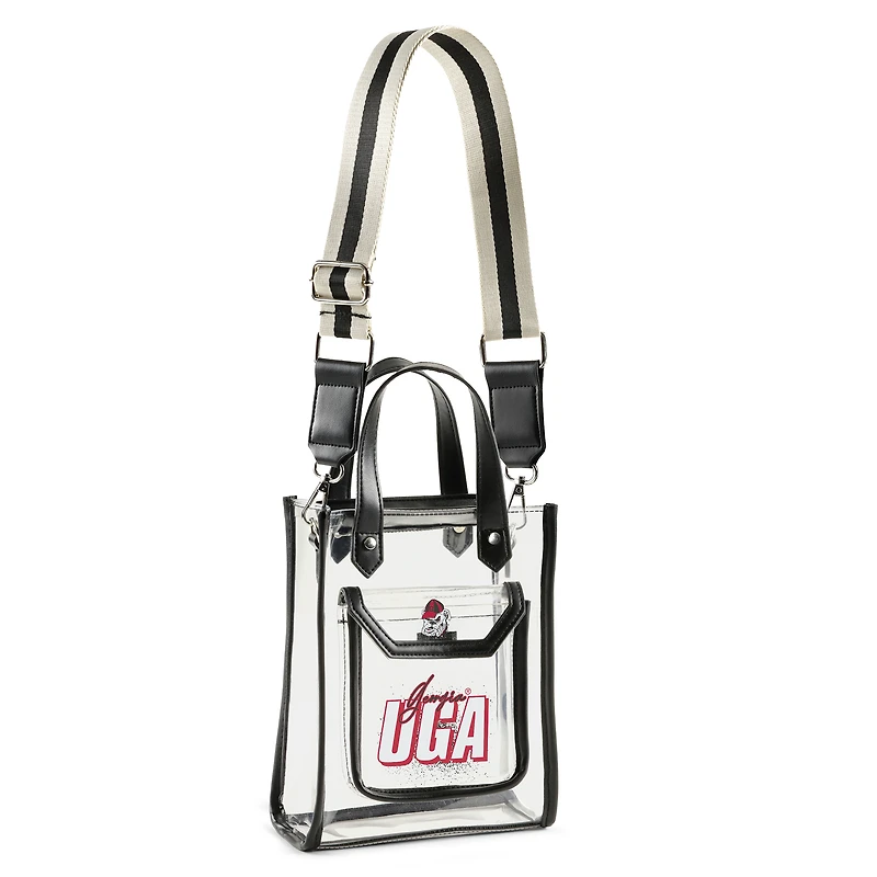 WEAR by Erin Andrews Georgia Bulldogs Clear Stadium Crossbody Purse with Coin Pouch