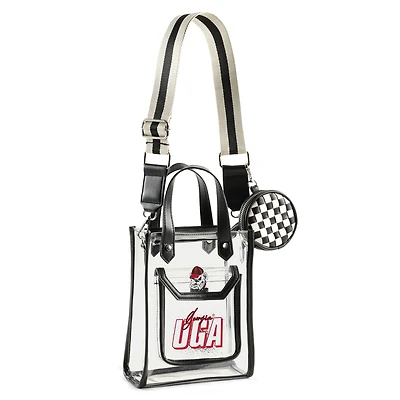 WEAR by Erin Andrews Georgia Bulldogs Clear Stadium Crossbody Purse with Coin Pouch