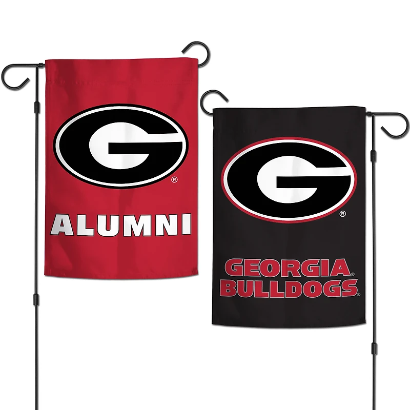 WinCraft Georgia Bulldogs Drapeau de jardin double face 30,5 x 45,7 cm
