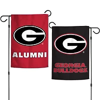 WinCraft Georgia Bulldogs Drapeau de jardin double face 30,5 x 45,7 cm