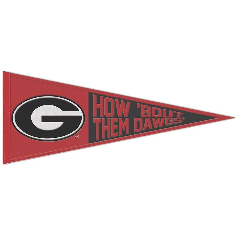 Fanion à slogan WinCraft Georgia Bulldogs 13" x 32"