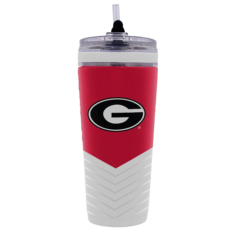 Bouteille shaker WinCraft Georgia Bulldogs 4D Flex Ice de 770 ml