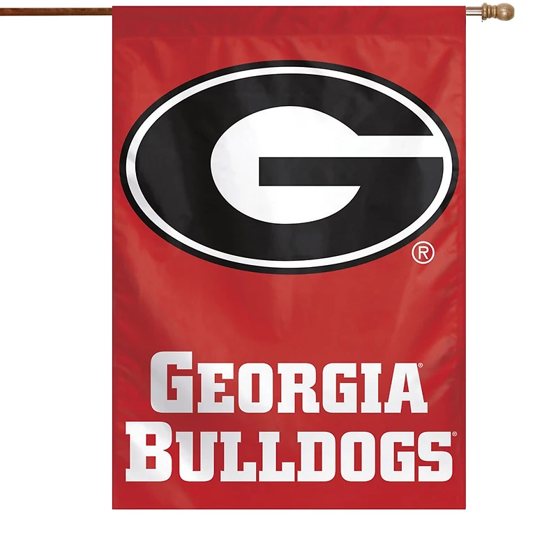 WinCraft Géorgie Bulldogs 71,1 x 101,6 cm Grand logo House Flag