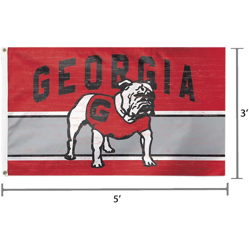 Drapeau WinCraft Georgia Bulldogs 3' x 5' College Vault Deluxe à une face