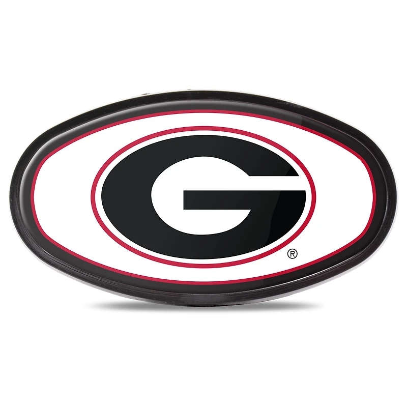 Housse d'attelage de hayon WinCraft Georgia Bulldogs ovale recouverte couleur