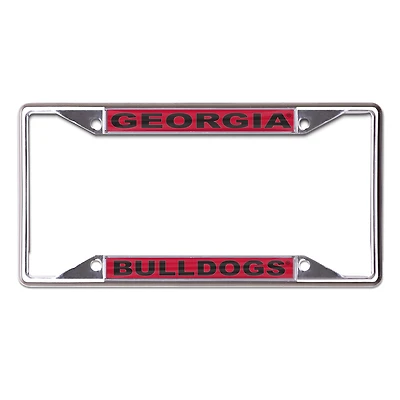 Cadre de plaque d'immatriculation en métal WinCraft Georgia Bulldogs imprimé