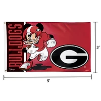 WinCraft Georgia Bulldogs Single-Sided 3' x 5' Deluxe Disney Flag