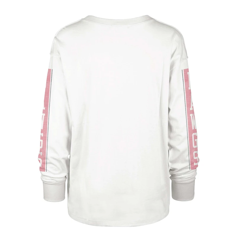 Women's '47 Cream Georgia Bulldogs Statement SOA 3-Hit Long Sleeve T-Shirt