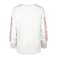 Women's '47 Cream Georgia Bulldogs Statement SOA 3-Hit Long Sleeve T-Shirt