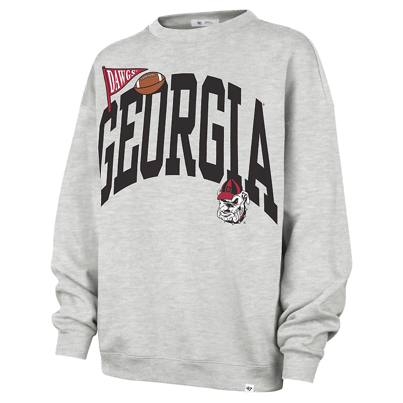 Women's '47  Gray Georgia Bulldogs Icon Fleece Sweatshirt