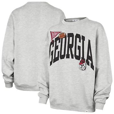 Sweat-shirt polaire Georgia Bulldogs Icon gris pour femme, modèle 47
