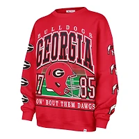 Sweat-shirt oversize rouge « 47 Georgia Bulldogs Go Big » pour femme