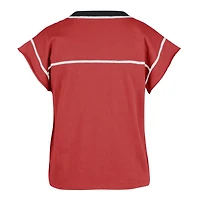 T-shirt pour femme '47 Red Georgia Bulldogs Sound Up Maya Cutoff