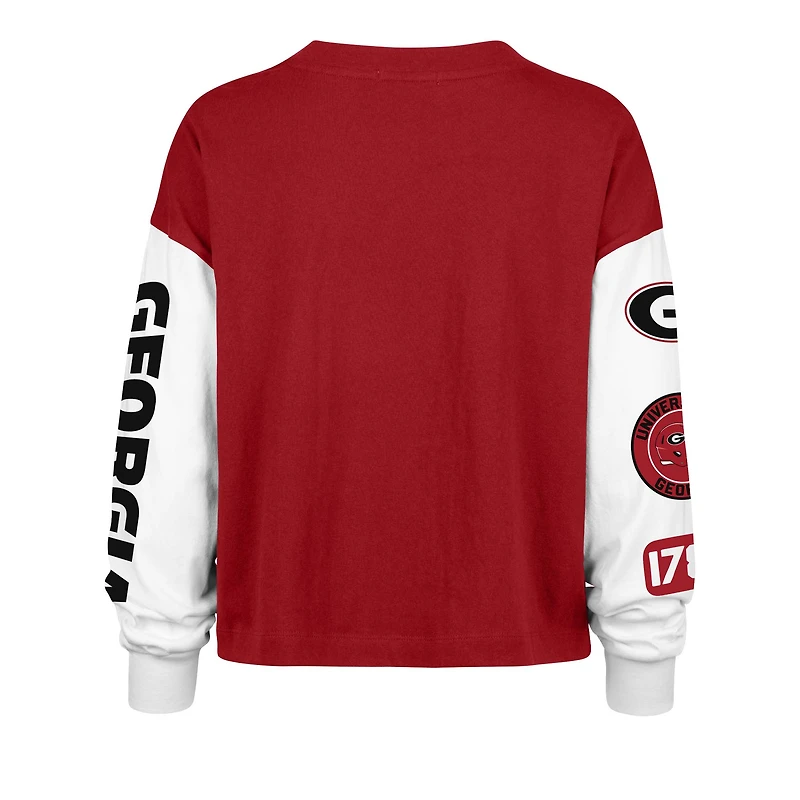 T-shirt à manches longues rouge 47 Georgia Bulldogs Sydney pour femme