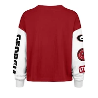 T-shirt à manches longues rouge 47 Georgia Bulldogs Sydney pour femme