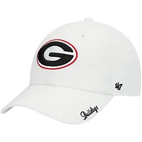 Women's '47 White Georgia Bulldogs Miata Clean Up Logo Adjustable Hat