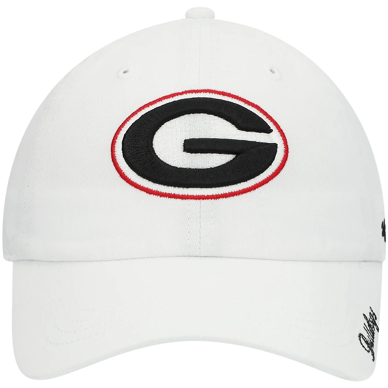 Women's '47 White Georgia Bulldogs Miata Clean Up Logo Adjustable Hat