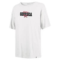T-shirt Sadie pour femmes, fanion blanc des Georgia Bulldogs, année 47