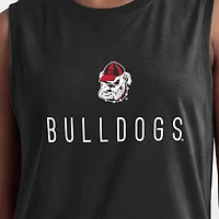 Women's Champion  Black Georgia Bulldogs Lifestyle Tank Top